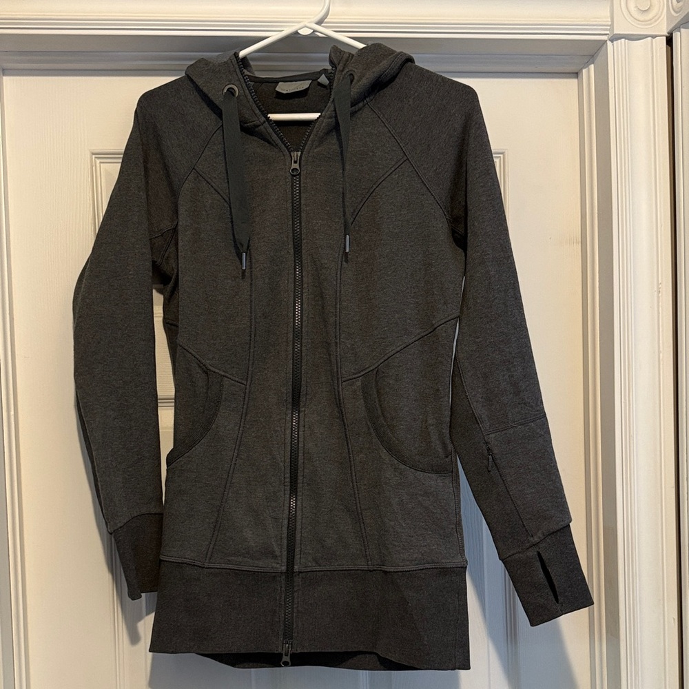 Athleta long jacket hoodie size small